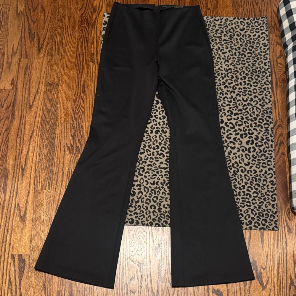 Alice + Olivia Black Boot-Cut Flare Pants